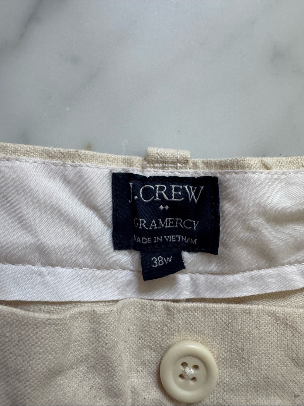 J. Crew Gramercy Pants in Off-White